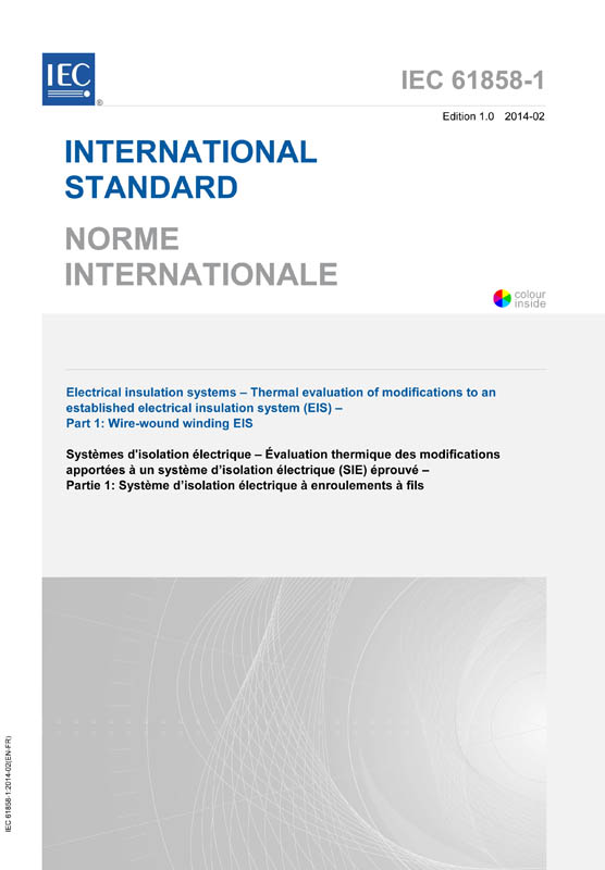 Cover IEC 61858-1:2014